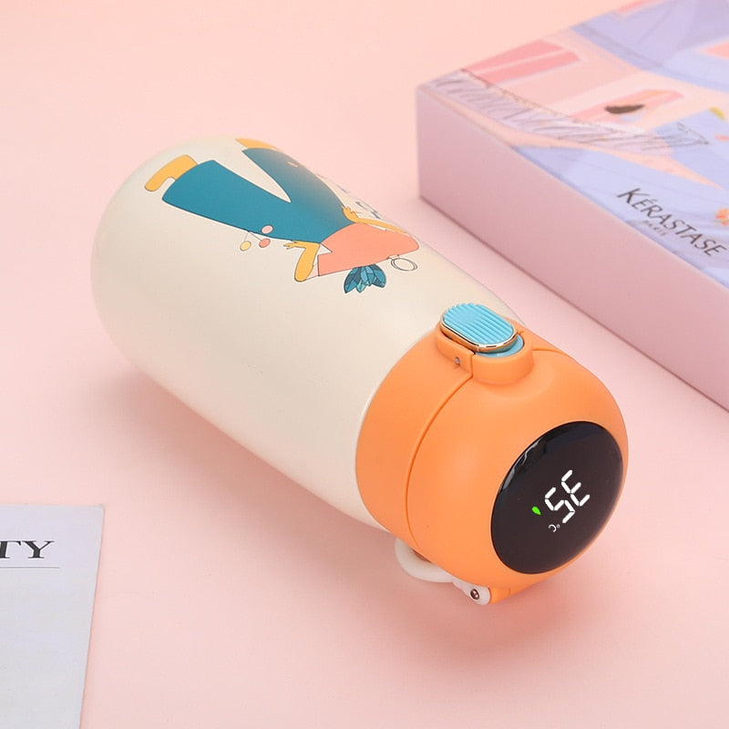 Funky LED Temperature Display Thermal Water Bottle | Bowlift