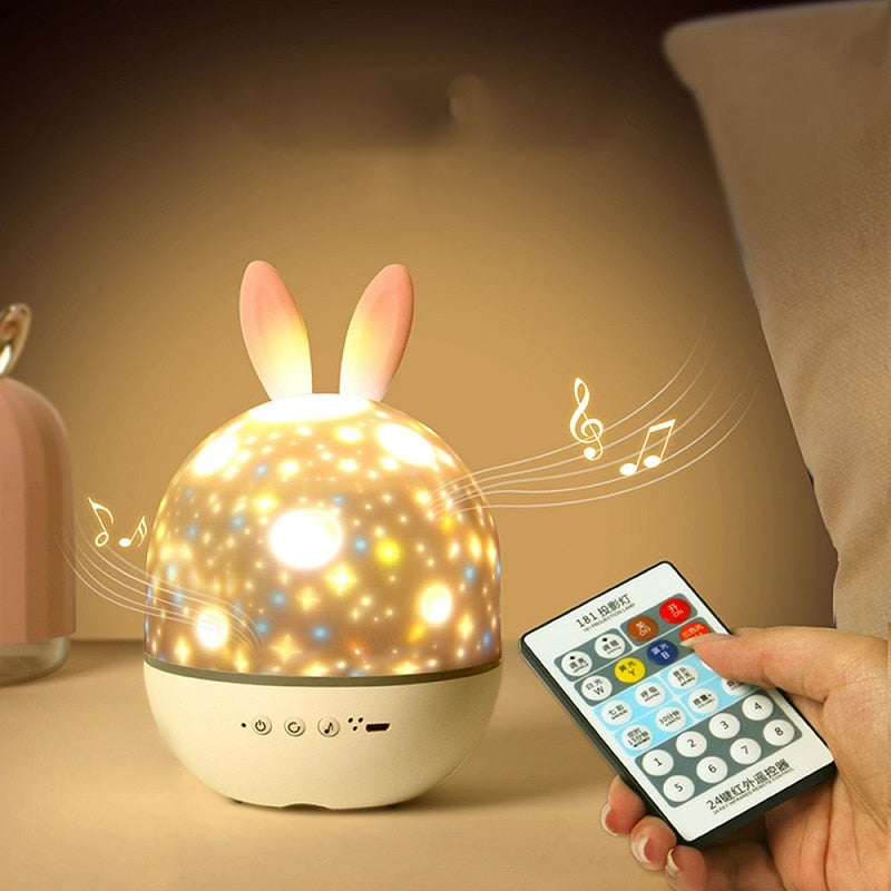 BowLift | LED Universe Stars Bunny Projector Night Light