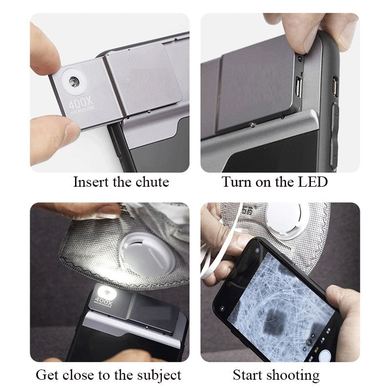 BowLift | 400x Adjustable Expert View Microscope Universal Phone Lens