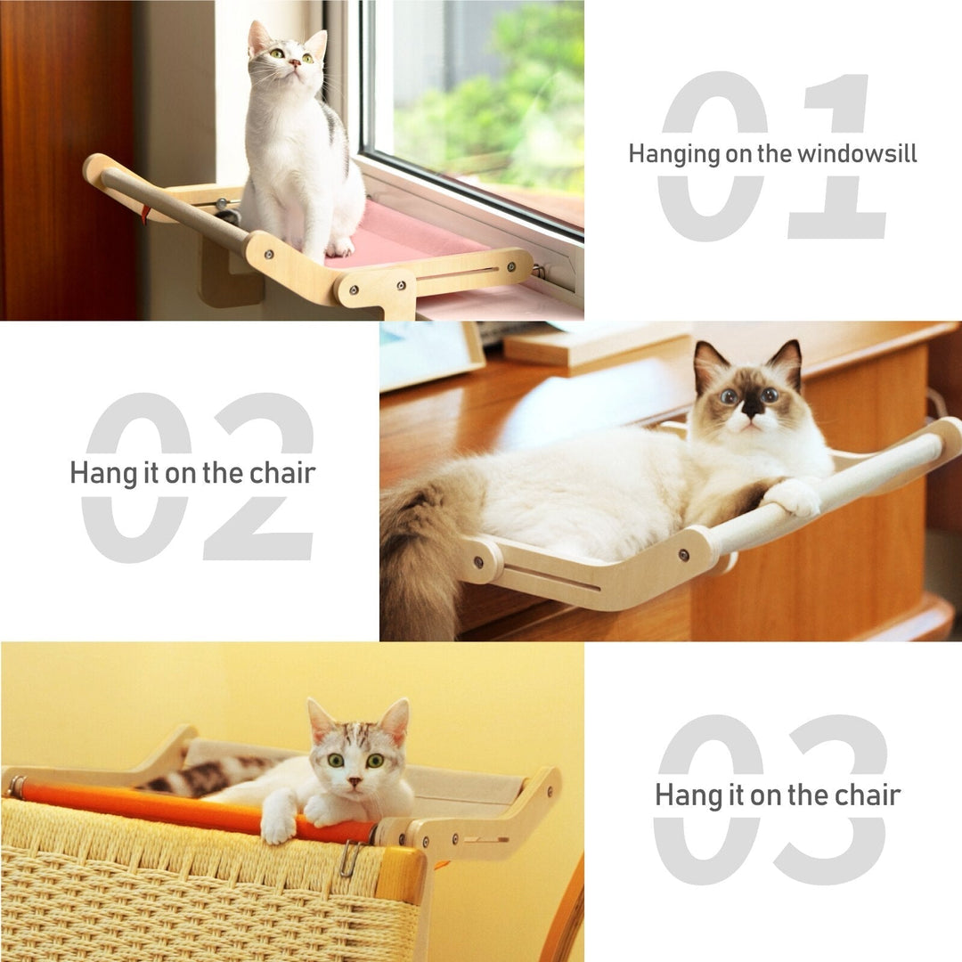 BowLift | Wooden Window Cat Hanging Bed