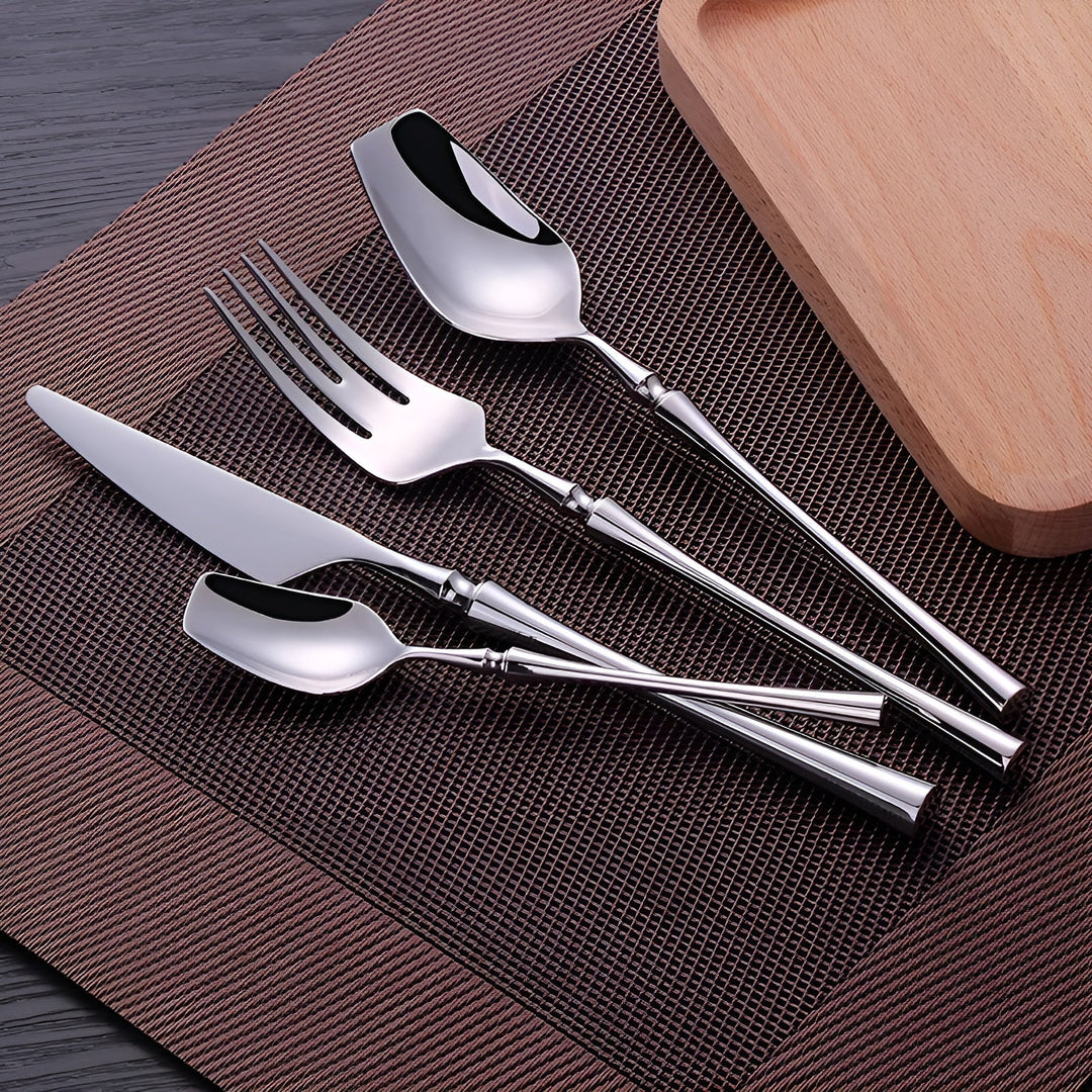 Cutlery set made of stainless steel – DuraBowlifte and Elegant | Perfect for everyday & guests | Bowlift