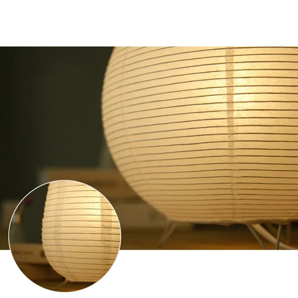 BowLift | Japanese Wabi-Sabi Style Rice Paper Cylinder Lantern Lamp