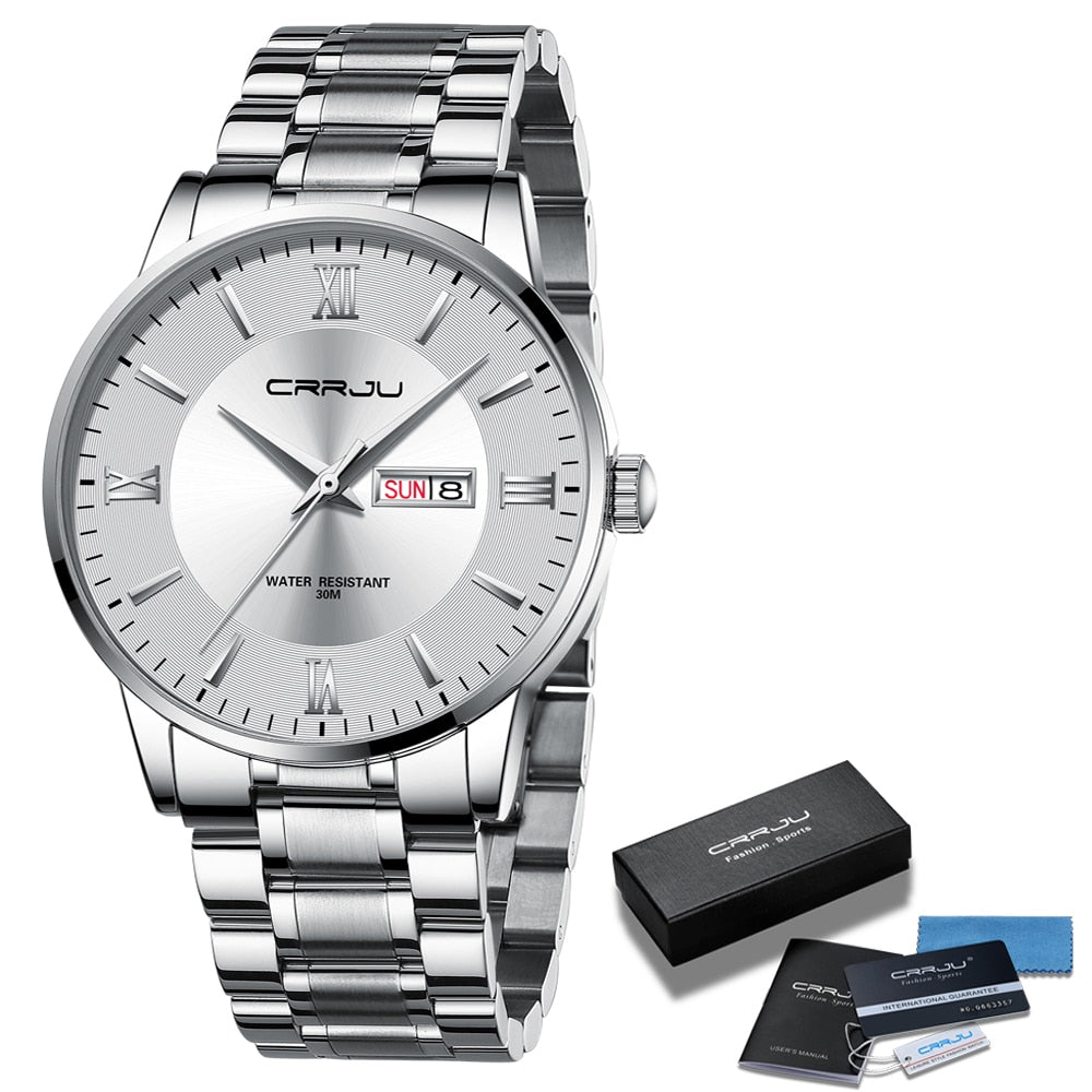 BowLift | Men's Luxury Waterproof Sports Watch – Stainless Steel Quartz Chronograph