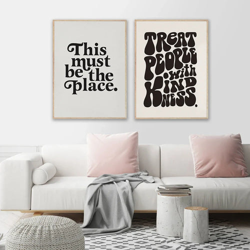Inspirational Quotations Wall Art Fine Art Canvas Prints Black White Poster Letters and Quotes Pictures For Living Room Bedroom Nordic Home Decor | Bowlift
