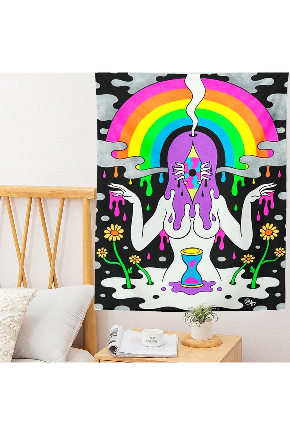 Magic Floral Psychedelic Tapestry | Bowlift