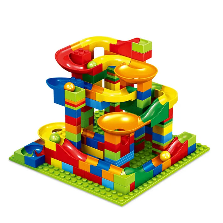 MarbleBuilder Set - Customizable Marble Racing Track for Creation Bowlift