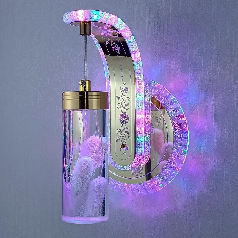 BowLift | Elegant Crystal Flower Dimming Wall Lamp