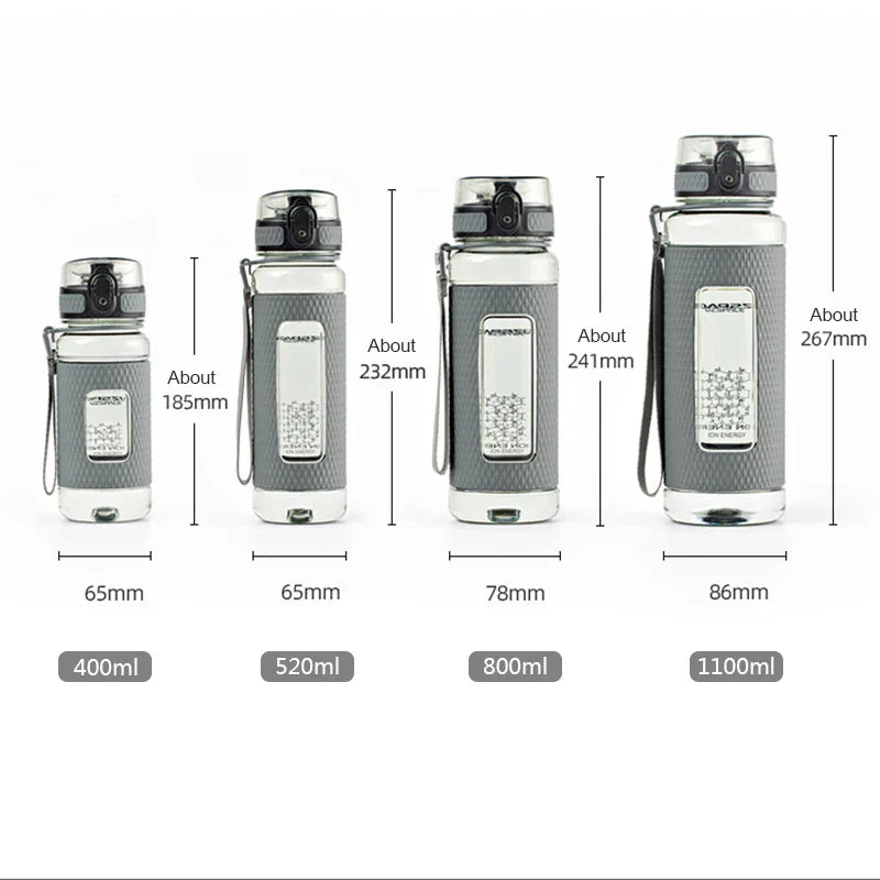 BowLift | UZSPACE Sport Water Bottles, BPA-free, portable, impact-resistant, leak-proof, large capacity, fitness water kettle, Tritan plastic drinking bottle