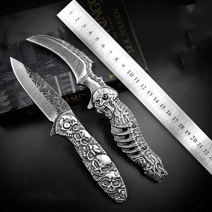 Tactical Nigh Skull Foldable Pocket Knife | Bowlift