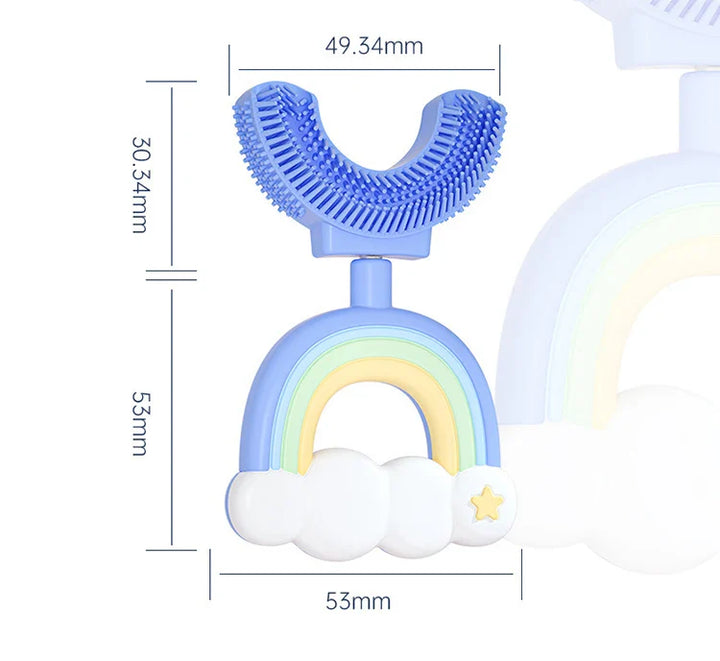 BowLift | Silicone Children's Toothbrush U-Design Rainbow