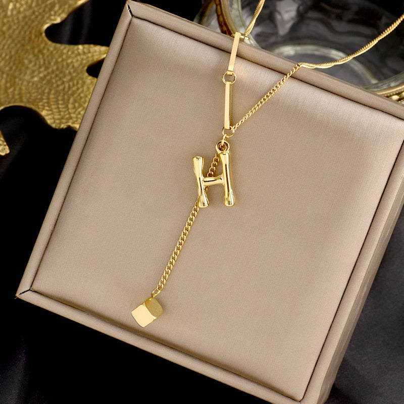 BowLift | Charming Initials Letter Necklace