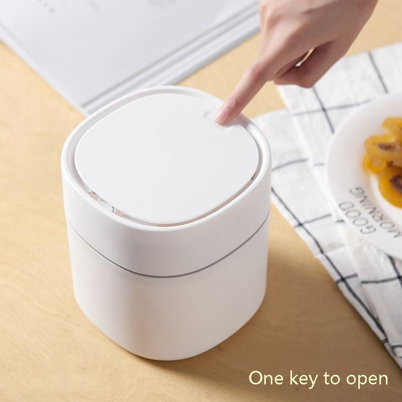 Office Wizard Mini Desktop Trash Can | Bowlift
