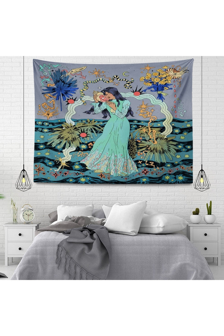 inspired velvet mandala wall tapestry | Bowlift