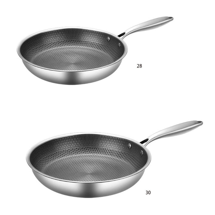 RoestvrijChef | Scratch-resistant frying pan with honeycomb structure | Bowlift