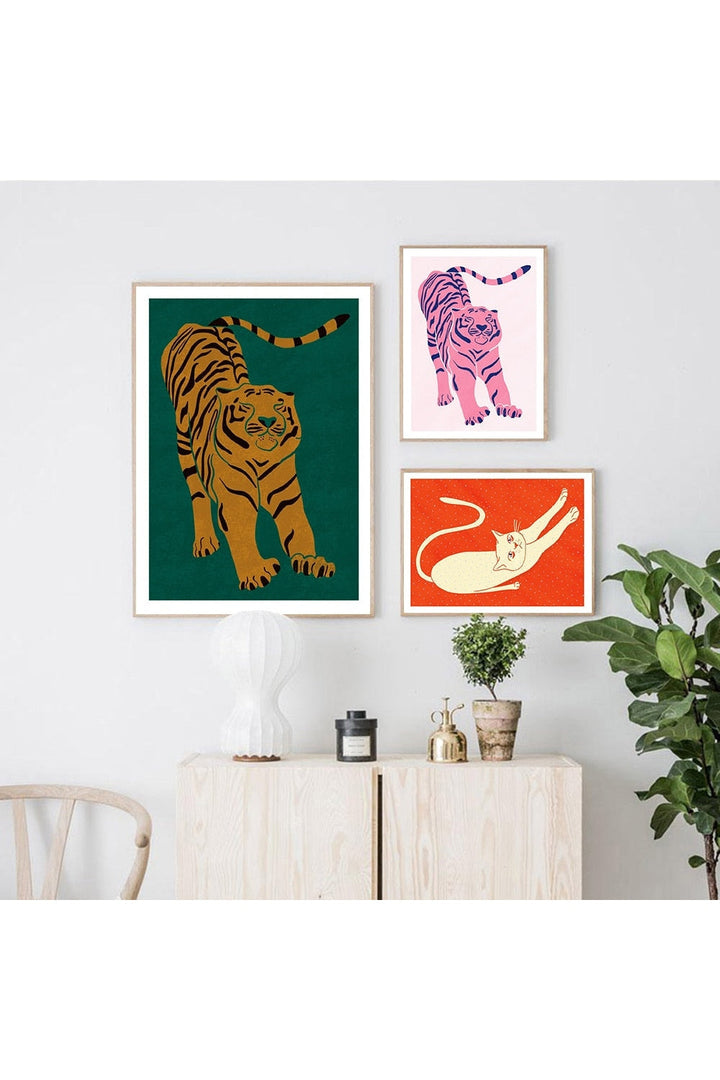 Tiger Art Canvas Poster | Bowlift