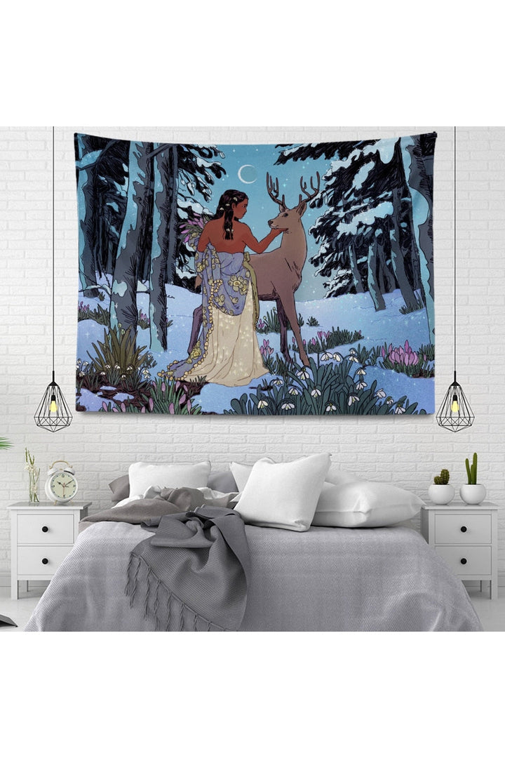 inspired velvet mandala wall tapestry | Bowlift
