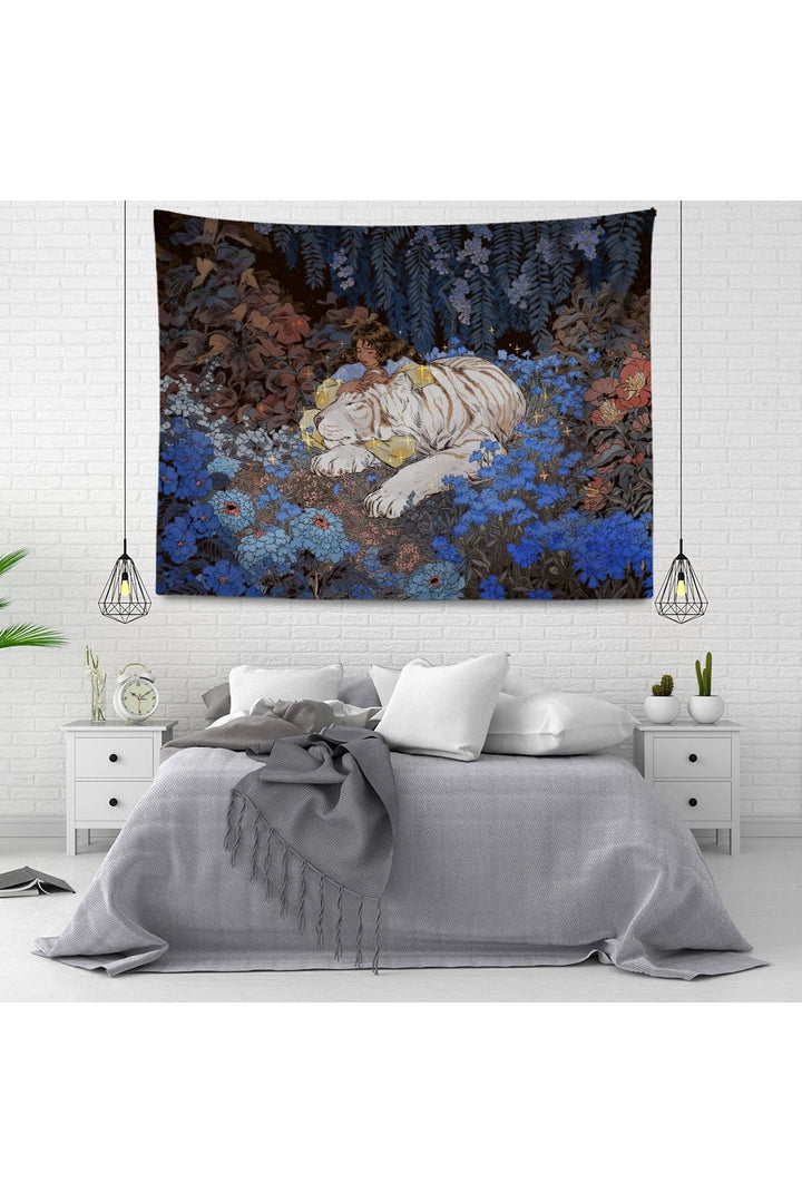 inspired velvet mandala wall tapestry | Bowlift