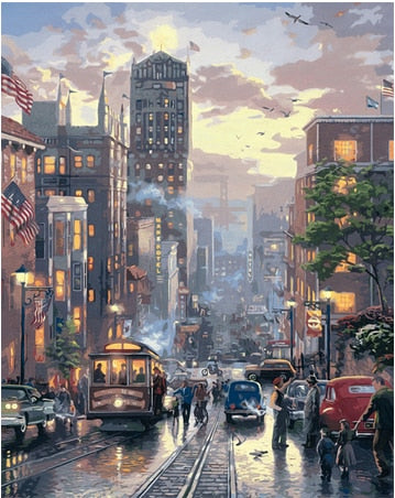 BowLift | City portrait (Paint by number)