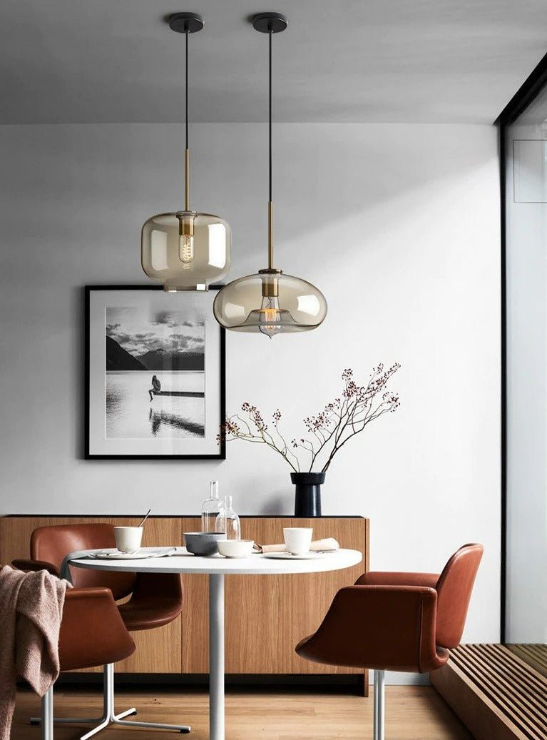 Modern Glass Hanging Lamps | Bowlift