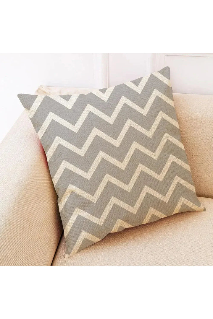 gray geometric pillowcase | Bowlift