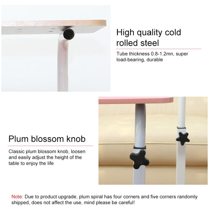 BowLift | Wood Texture Portable Household Detachable Laptop Table Nightstand