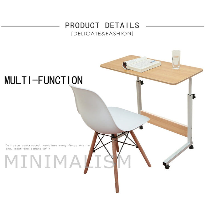 BowLift | Wood Texture Portable Household Detachable Laptop Table Nightstand