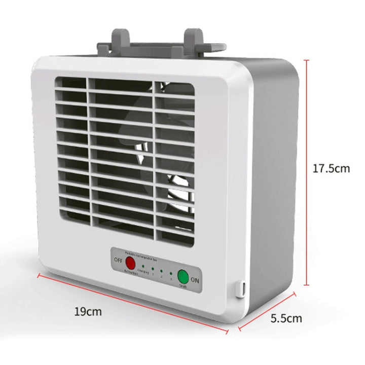 Portable Mini Silent Household Energy Saving Desktop Air Conditioner Fan Electric Air Cooler(White) | Bowlift