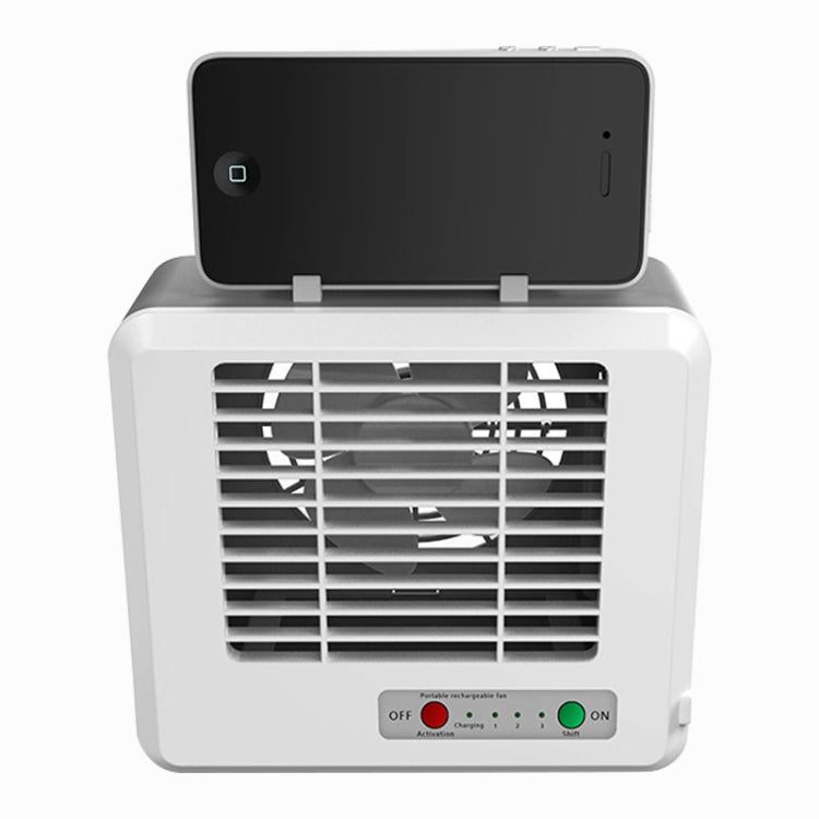 Portable Mini Silent Household Energy Saving Desktop Air Conditioner Fan Electric Air Cooler(White) | Bowlift
