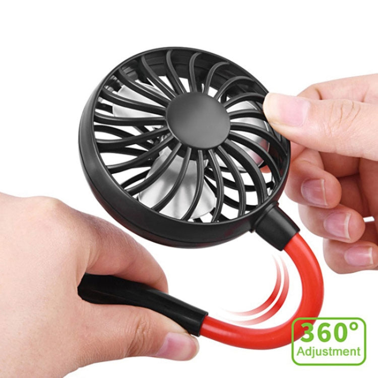 Creative Mini Hanging Neck Type Fan Outdoor LED Fan (Blue) | Bowlift