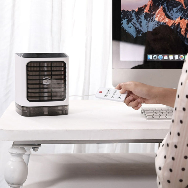 Mini Desktop Cooling Fan Humidifier Air Conditioning Fan Moisturizing Spray Fan(White) | Bowlift
