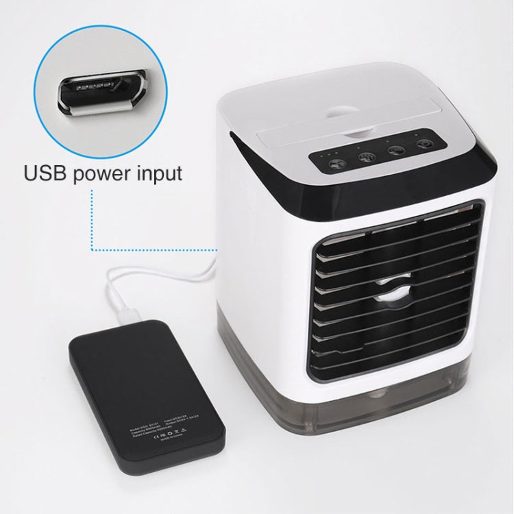 Mini Desktop Cooling Fan Humidifier Air Conditioning Fan Moisturizing Spray Fan(White) | Bowlift