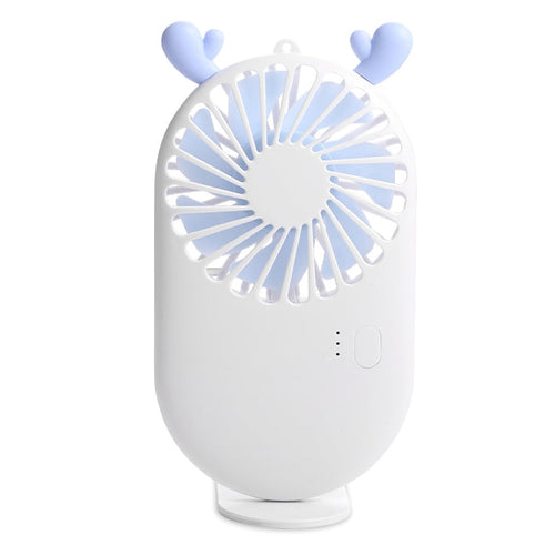 Portable Mini USB Charging Pocket Fan with 3 Speed Control (White) | Bowlift