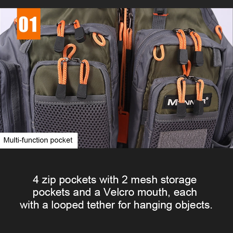 BowLift | MEN Outdoor Multifunctional Fishing Vest Life Jacket (Gray)