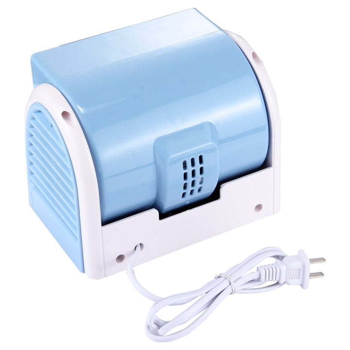 30W Turbine No Blade Mini Desktop Mute Fan for Dormitory / Bedroom / Living Room / Office, 3 Kinds Speed Modes, AC 220V(Blue) | Bowlift