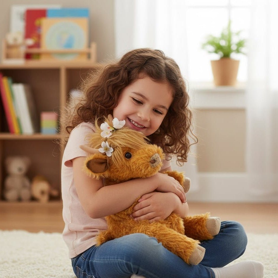 BowLift | Highland cow with flower crown decoration