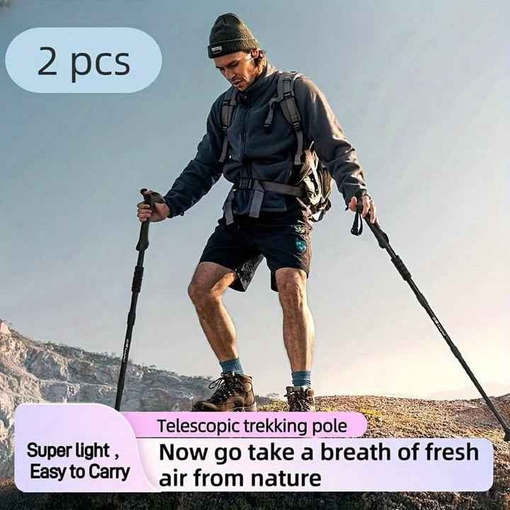 BowLift | Adjustable Aluminum Trekking Poles for Safe Hiking