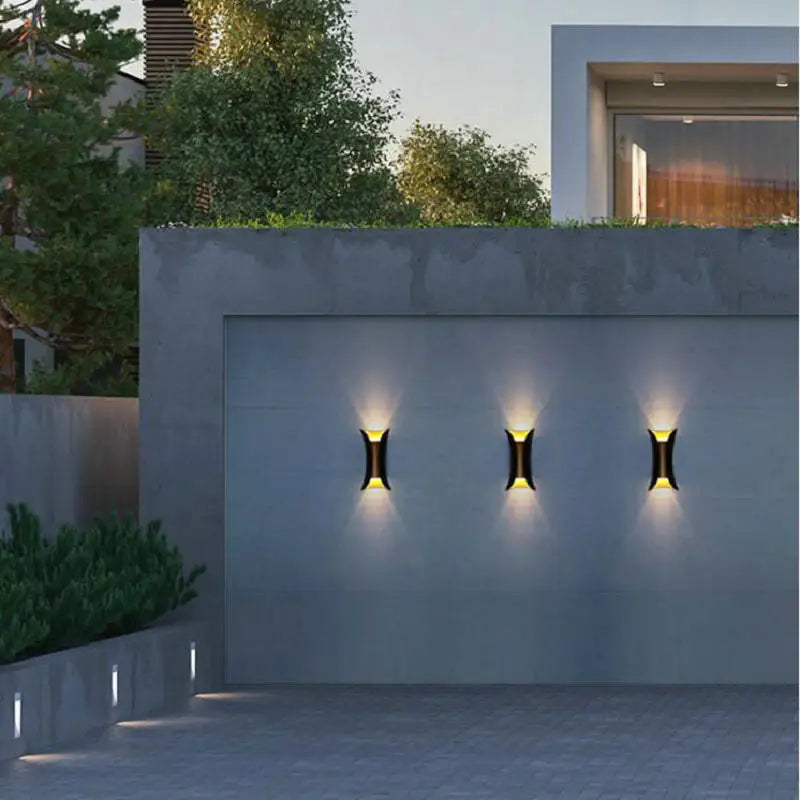 Colorful LED Outdoor Wall Light Bowlift