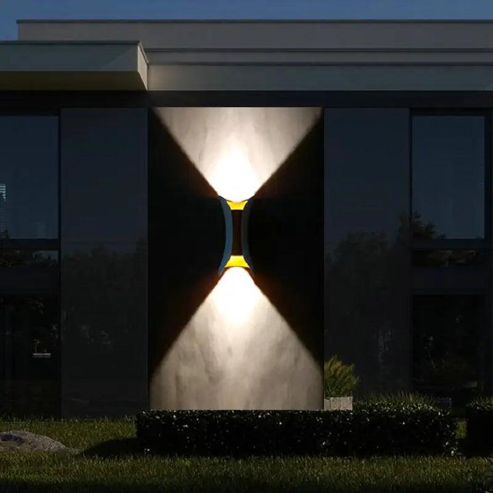 Colorful LED Outdoor Wall Light Bowlift