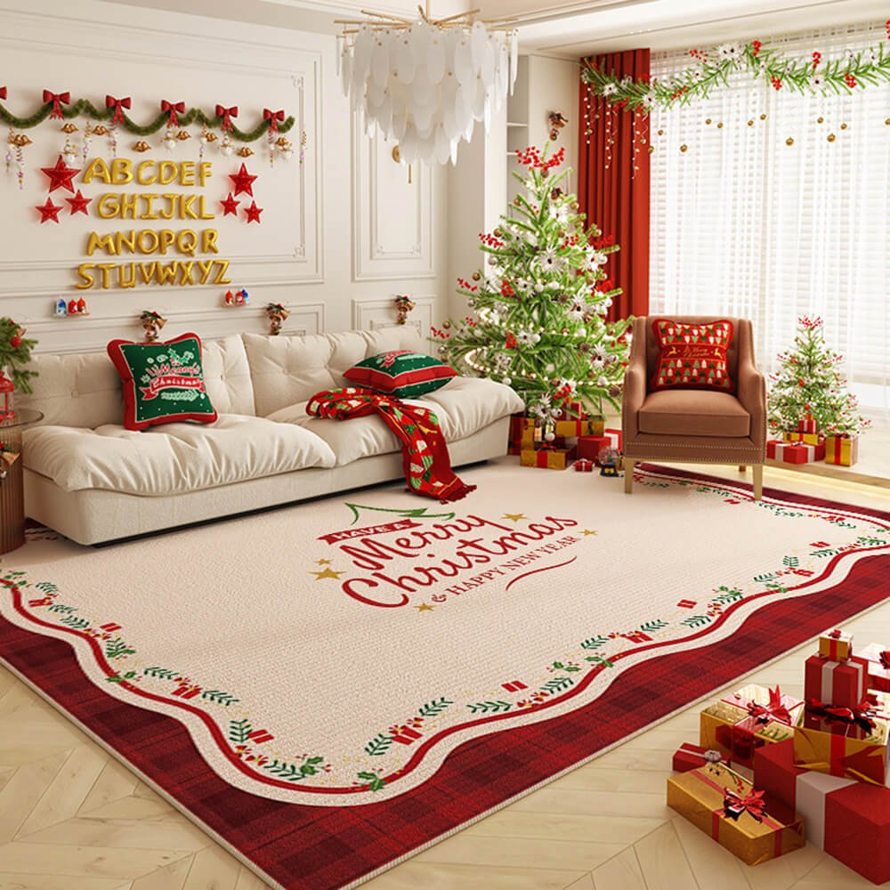 BowLift | Warmer non-slip carpet with Christmas colors