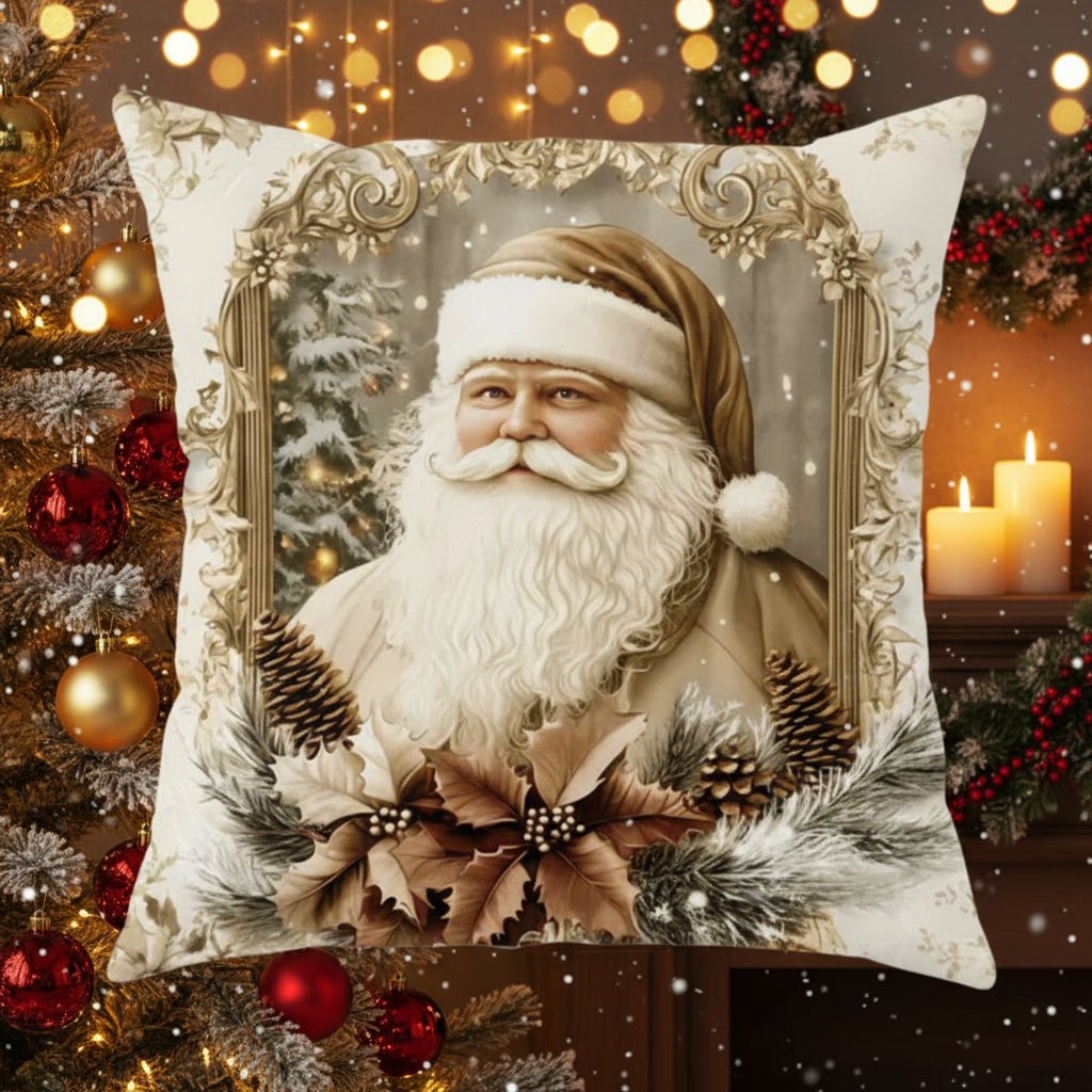 BowLift | Festive velvet cushion covers with vintage Christmas motifs
