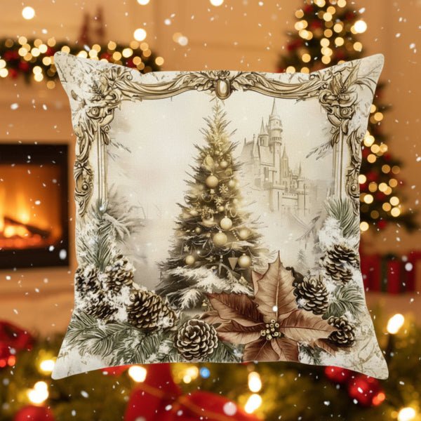 BowLift | Festive velvet cushion covers with vintage Christmas motifs