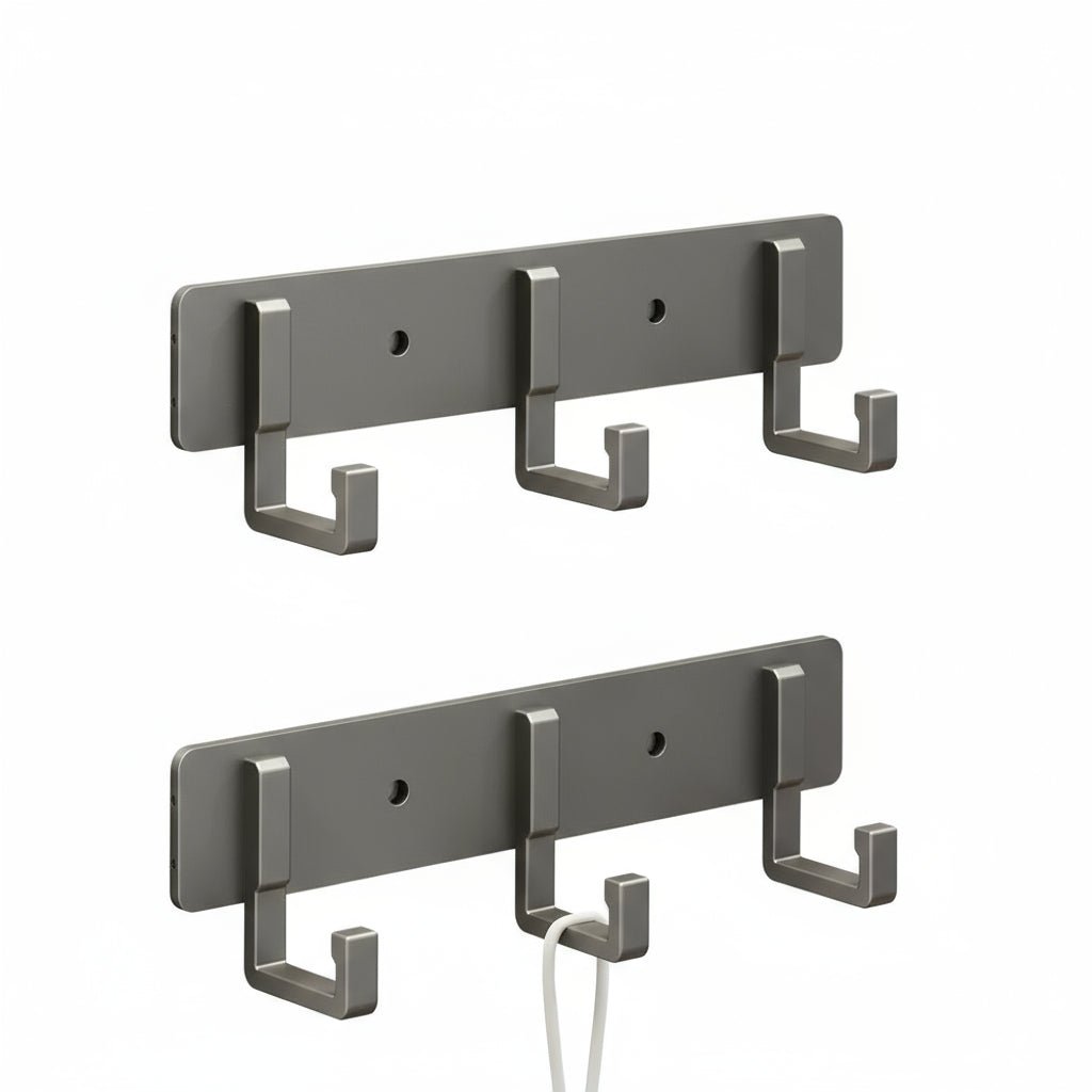 BowLift | Stable wall coat rack with black hooks for stylish organization