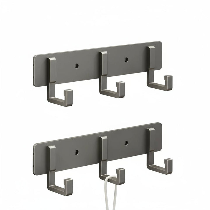BowLift | Stable wall coat rack with black hooks for stylish organization