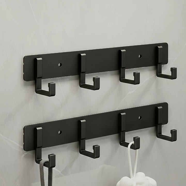 BowLift | Stable wall coat rack with black hooks for stylish organization