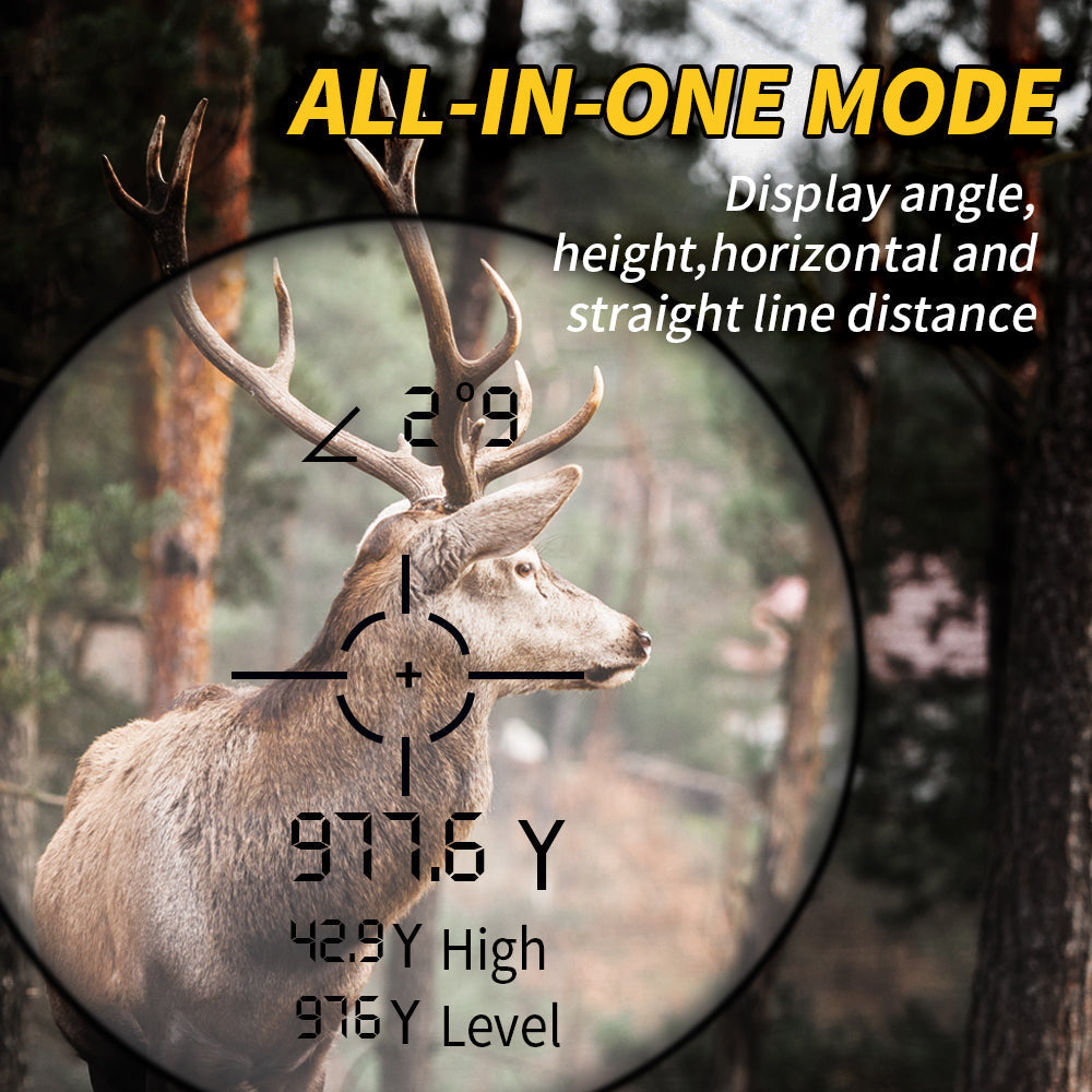 BowLift | Laser Distance Meter TERRAVIEW 1000 | Up to 1000 m range | Camouflage design | Waterproof & Rechargeable | For hunting & outdoor