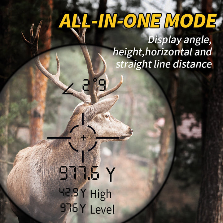 BowLift | Laser Distance Meter TERRAVIEW 1000 | Up to 1000 m range | Camouflage design | Waterproof & Rechargeable | For hunting & outdoor