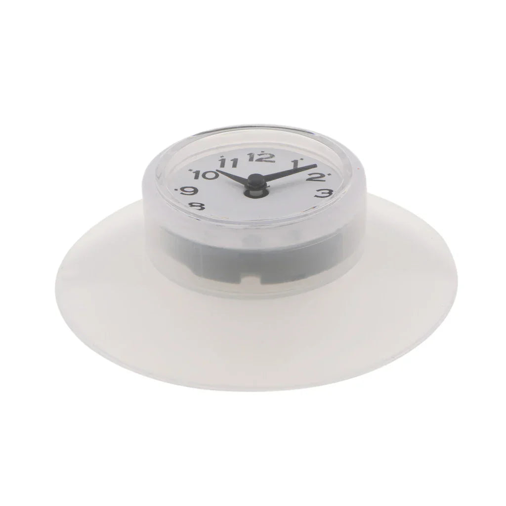 WaterProofClock – Compact Suction Cup Clock for Bathroom Bowlift