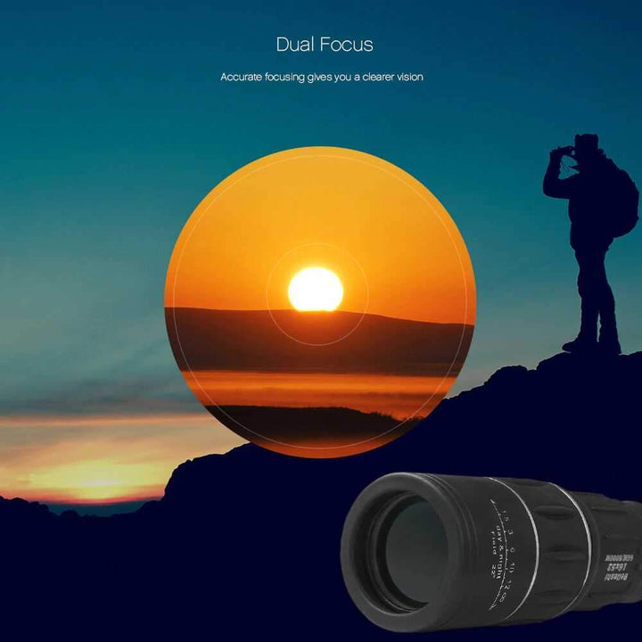 BowLift | 16 x 52 Dual Focus Monocular Spotting Telescope Zoom Optic Lens Binoculars