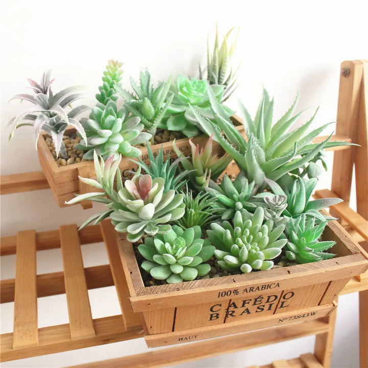 BowLift | Floryvo Decorative Succulents | Deceptively Real | Carefree & Durable | Set of Artificial Plants