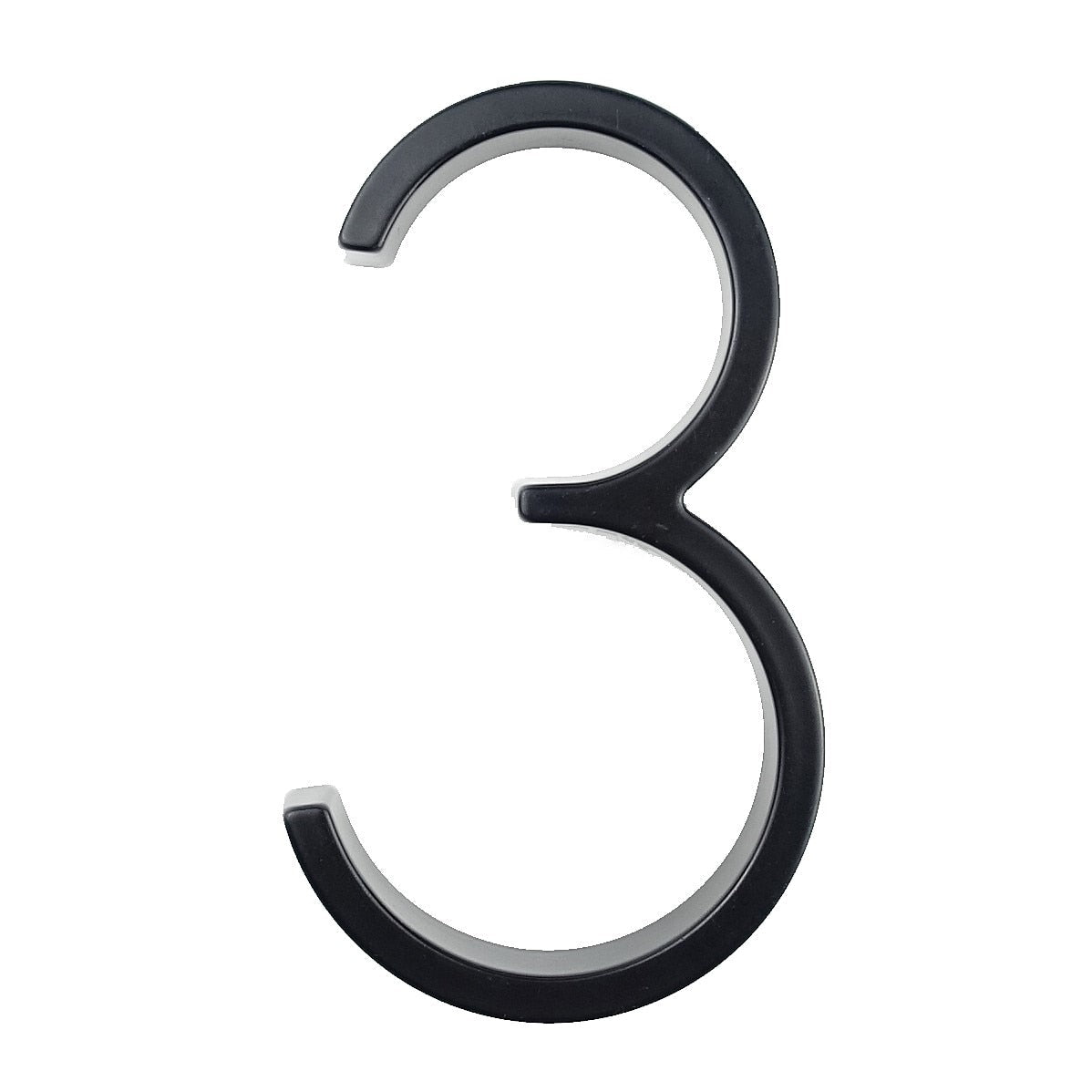 BowLift | Large modern metal house number address accessory